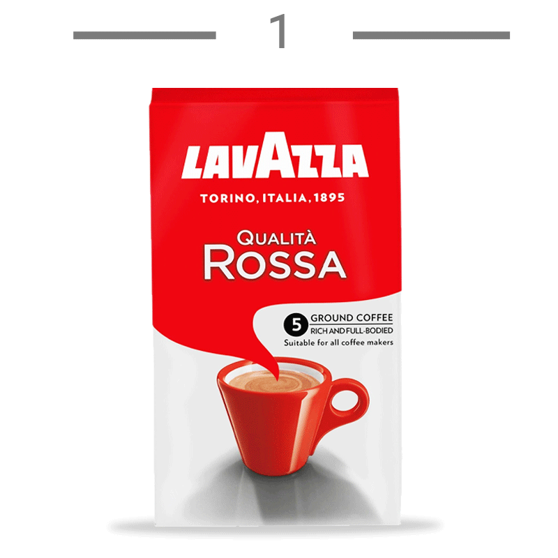  پودر قهوه لاوازا LAVAZZA مدل کوالیتا روسا وزن 250 گرم 