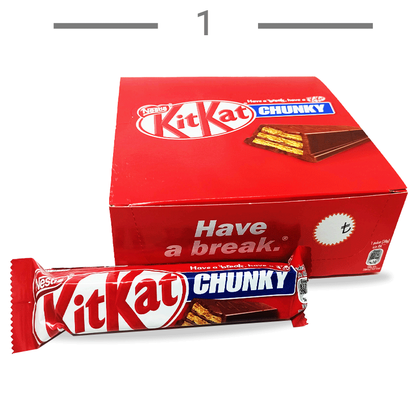  شکلات کیت کت چانکی Kitkat Chunky بسته 12 عددی 456 گرم 