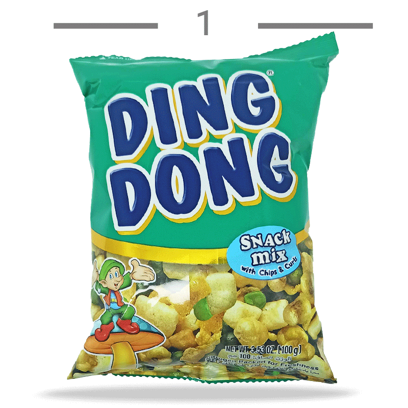  آجیل میکس دینگ دونگ Ding Dong باطعم ساده 100 گرم 