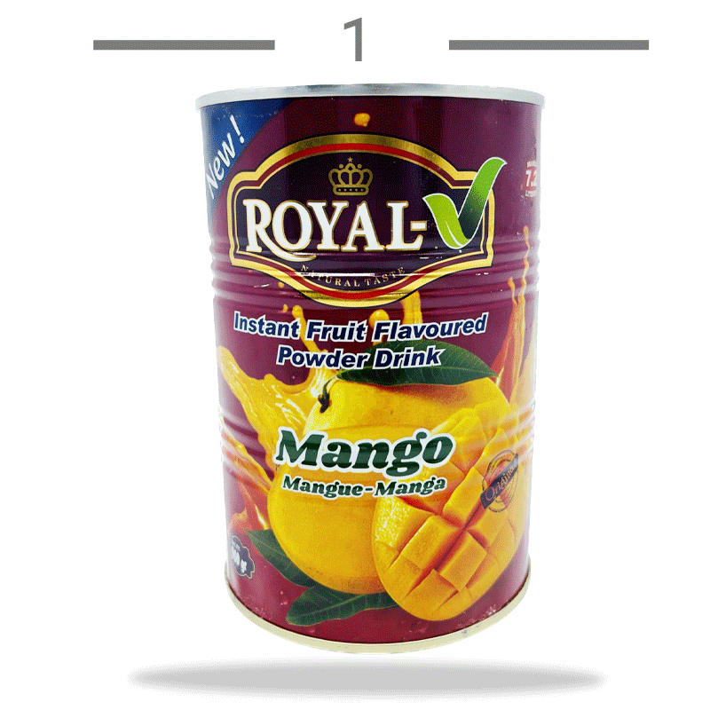 پودر شربت فوری انبه رویال royal mango وزن 900 گرم