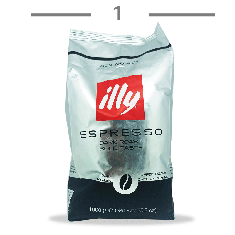  قهوه دانه ایلی ILLY مدل اسپرسو دارک وزن 1 کیلو گرم 