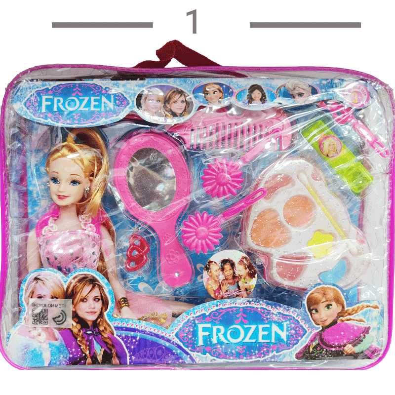  کیف آرایشی خارجی دخترانه باربی با طرح frozen آنا و السا 