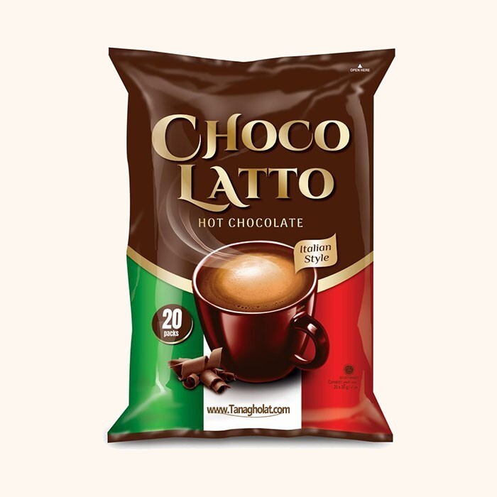  هات چاکلت چوکو لاتو Choco Latto بسته 20 عددی 600 گرم 